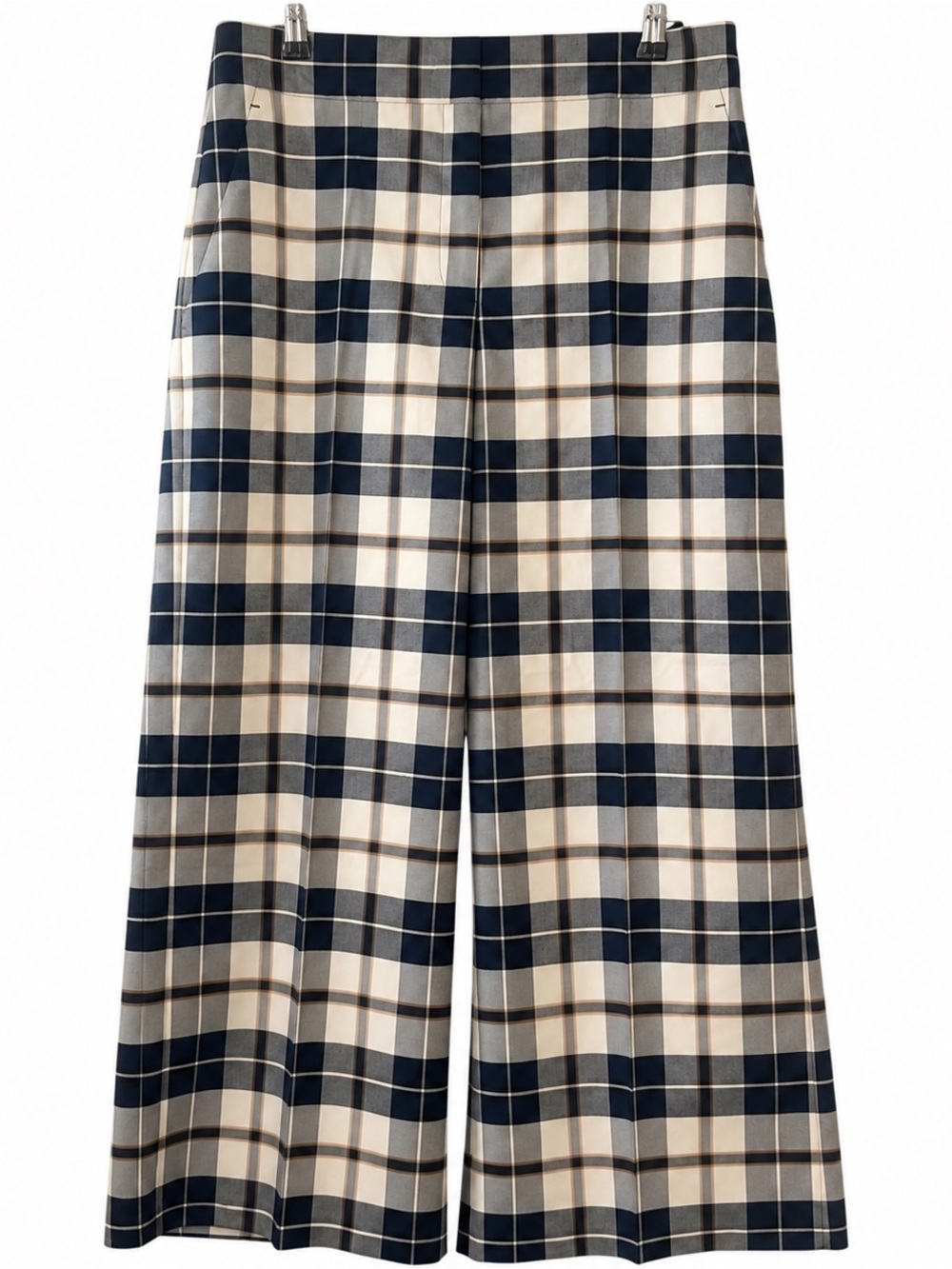 Ann Taylor Factory Plaid Wide-Leg Cropped Pants Size 6 NWT